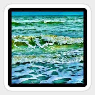 Epic Ocean Waves by Pamela Storch Sticker